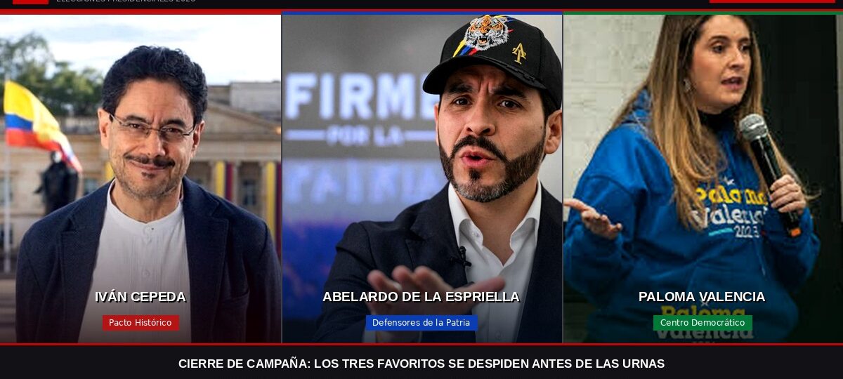 Así cerraron campaña los tres favoritos: Cepeda en Barranquilla, Abelardo en Medellín y Paloma en Antioquia