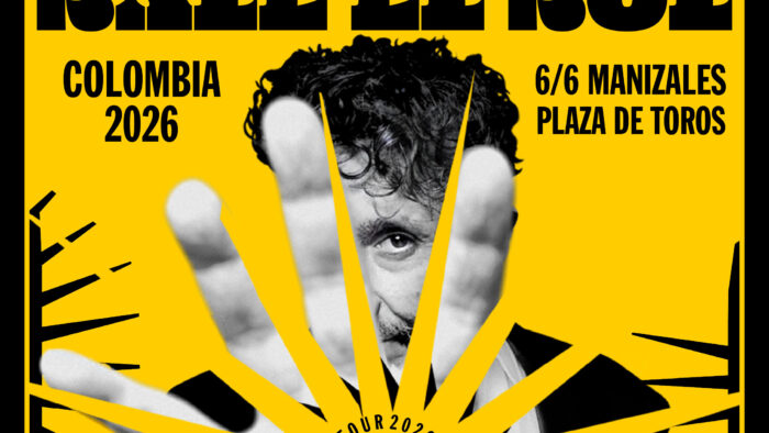 Afiche oficial del concierto de Fito Páez en Manizales el 6 de junio de 2026 en la Plaza de Toros